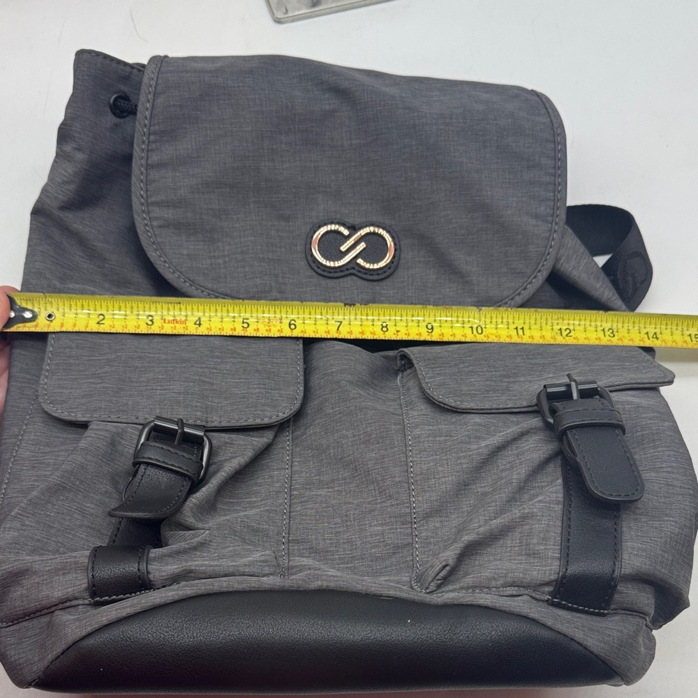 Calia Gray Backpack with drawstring Front Pockets - image 10
